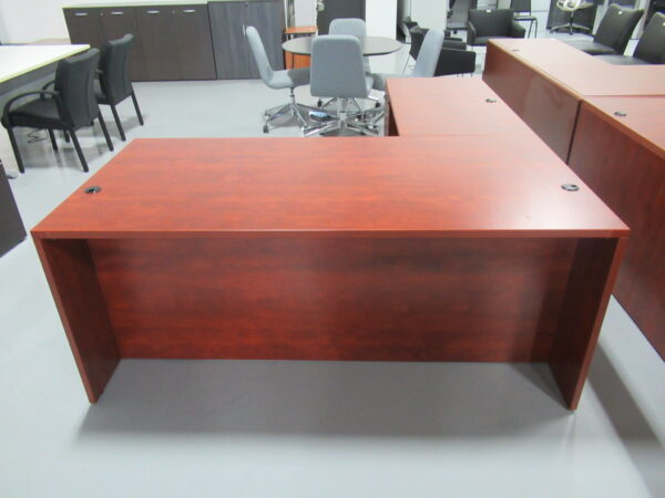 Cherry L-Shape Desk 36x72, 24x42 - Image 2