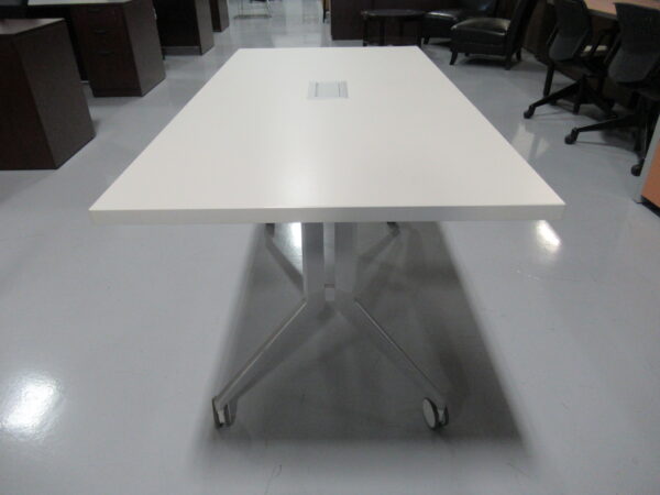 Haworth Flip-Top Training Table w/ powered grommet - Image 7