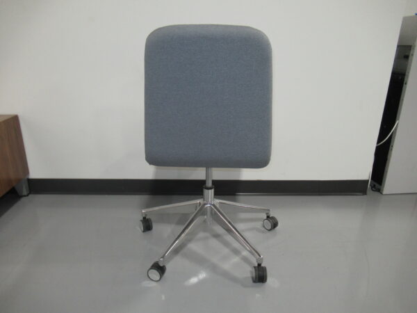 Gunlocke Armless Task Chair - Gray Fabric - Image 4