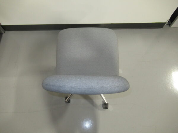 Gunlocke Armless Task Chair - Gray Fabric - Image 5