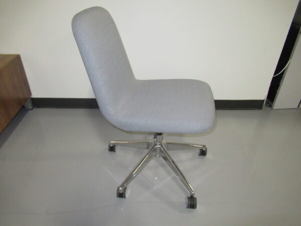 Gunlocke Armless Task Chair - Gray Fabric - Image 6