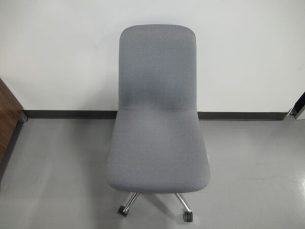 Gunlocke Armless Task Chair - Gray Fabric - Image 3