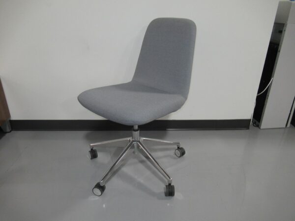 Gunlocke Armless Task Chair - Gray Fabric