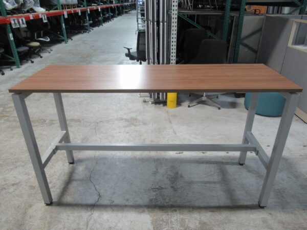 Rectangle High-Top Table - Walnut - Image 4