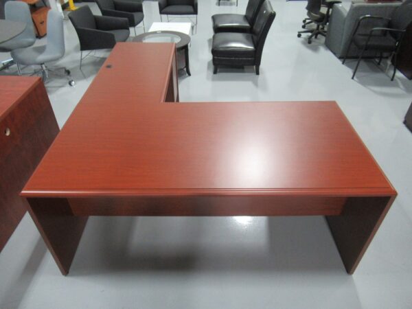 Cherry L-Shape Desk - Image 3