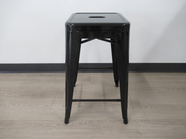 Black Metal Stool - no back