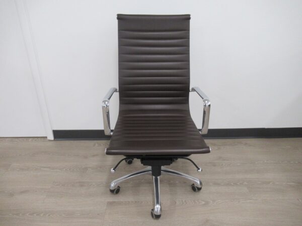 Brown Pleather Task Chair - Image 2