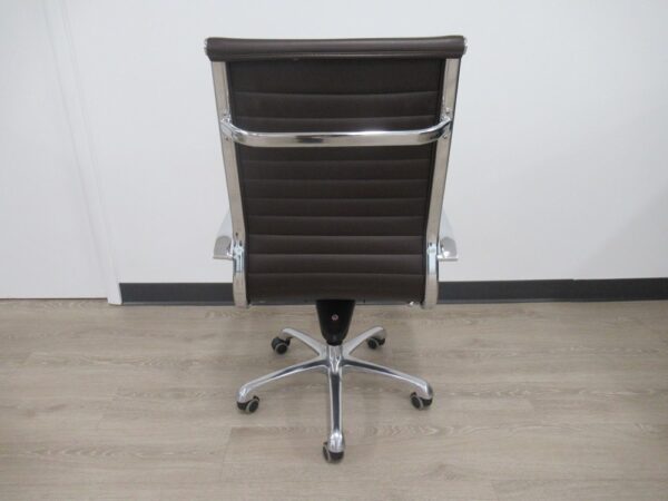 Brown Pleather Task Chair - Image 3