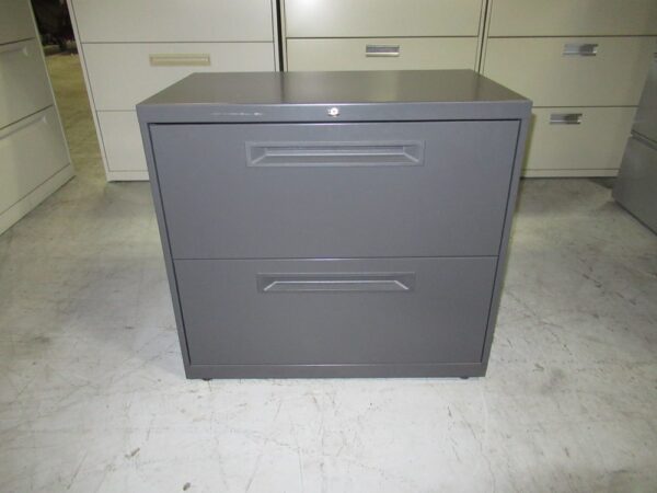 HON 2-Drawer Lateral File - 30"W, Gray