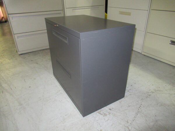 HON 2-Drawer Lateral File - 30"W, Gray - Image 3