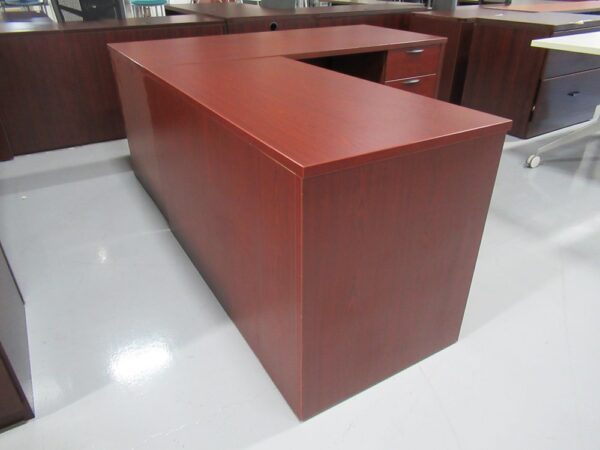 Cherry L-Shape Desk - 20% OFF Sale - Image 3