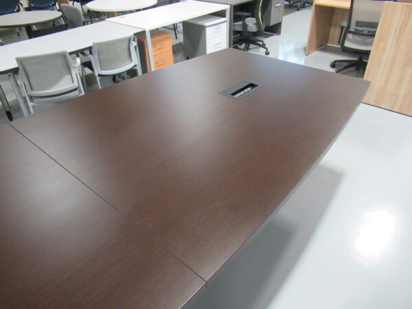 18 FT x 60"W Espresso Conference Table - Image 11
