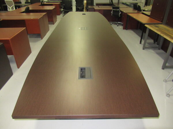 18 FT x 60"W Espresso Conference Table - Image 8