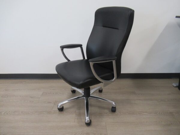 Global Black Pleather Task Chair