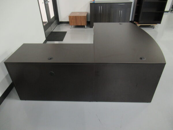 OTG Bowfront L-Shape Desk Espresso - Image 4