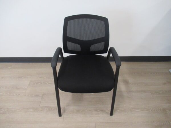 OTG Mesh Back Guest Chair - Black w/ Pleather Arms - Image 2