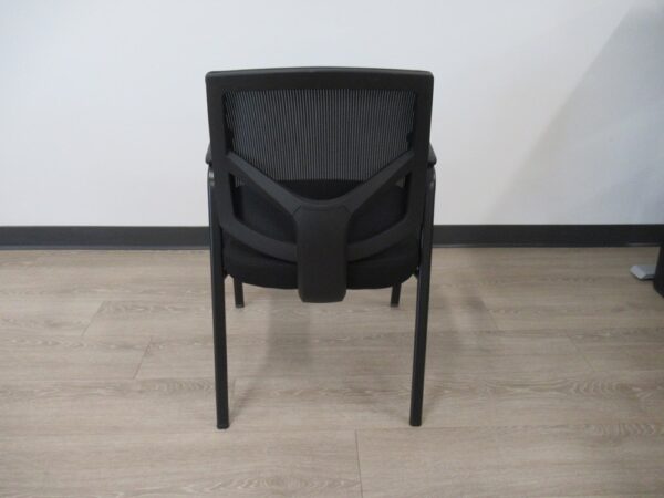 OTG Mesh Back Guest Chair - Black w/ Pleather Arms - Image 3