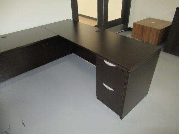 OTG Bowfront U-Shape Desk Espresso - Image 4