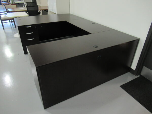 OTG Bowfront U-Shape Desk Espresso - Image 5