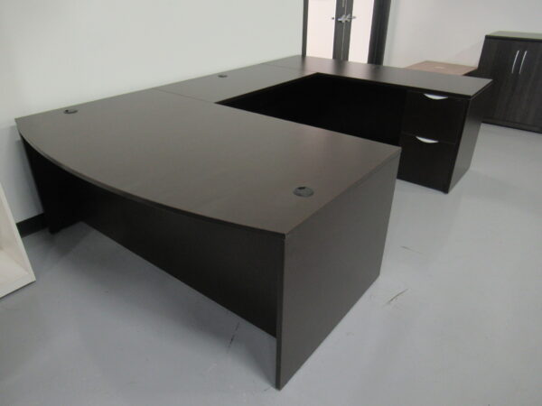 OTG Bowfront U-Shape Desk Espresso - Image 6