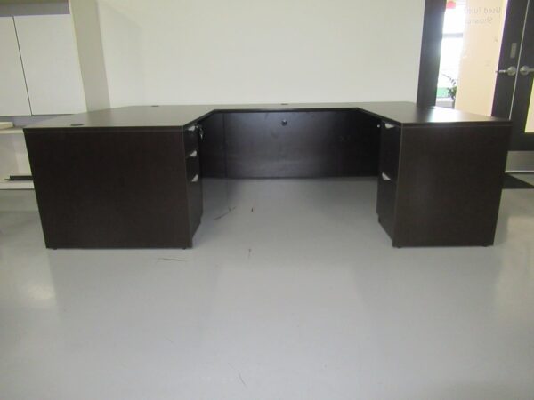 OTG Bowfront U-Shape Desk Espresso - Image 2