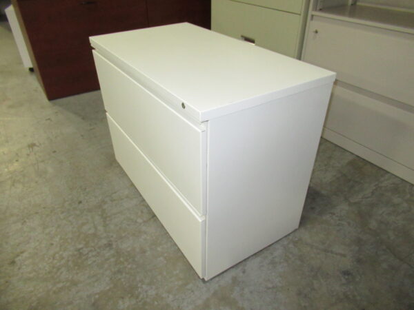 Herman Miller 2-Drawer Lateral File - 36"W, White - Image 4