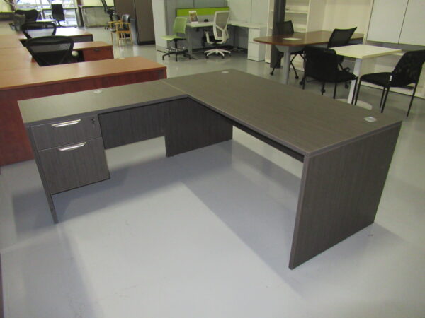 NDI L-Shape Desk - 30x66, 24x42 w/ BF ped - Image 7