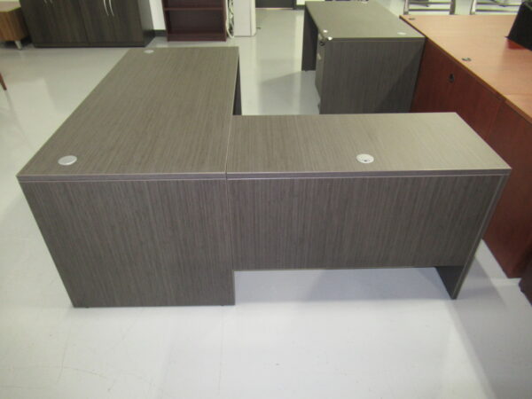 NDI L-Shape Desk - 30x66, 24x42 w/ BF ped - Image 9