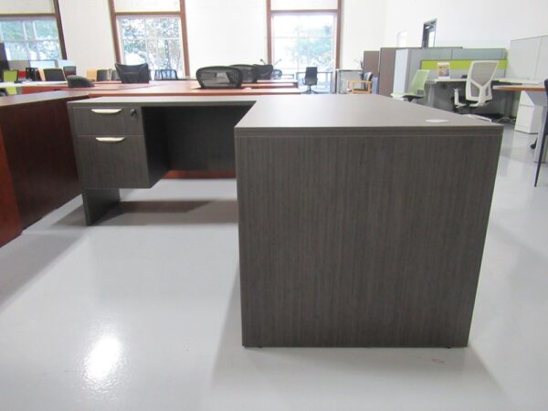 NDI L-Shape Desk - 30x66, 24x42 w/ BF ped - Image 2