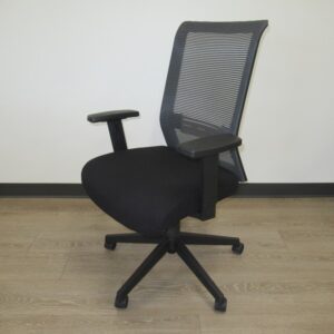 Mesh Back Task Chair - Grey/Black Mesh Back w/ Black Fabric Seat