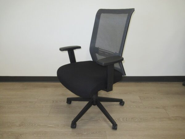 Mesh Back Task Chair - Grey/Black Mesh Back w/ Black Fabric Seat
